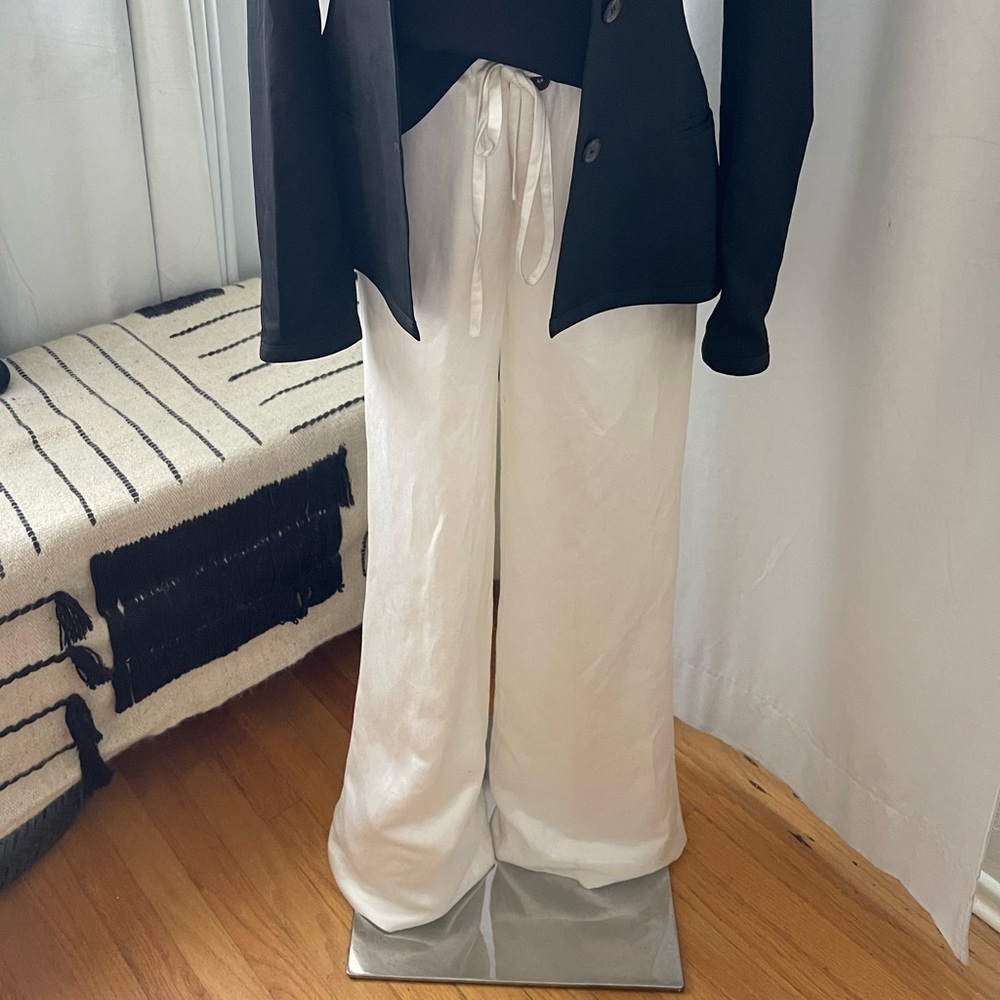 The Row Designer Draw String Linen Women’s Pants … - image 2